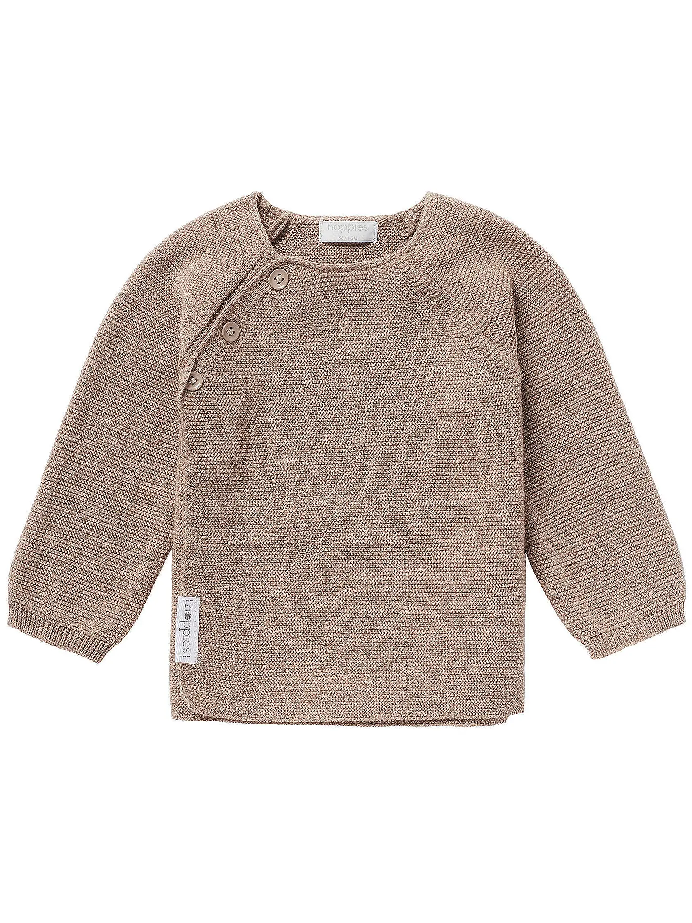 NOPPIES | Baby Strickjacke PINO  | hellbraun