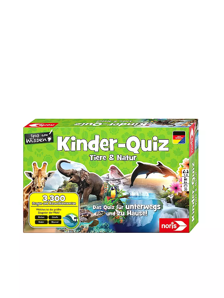 NORIS | Kinderquiz - Tiere & Natur | keine Farbe