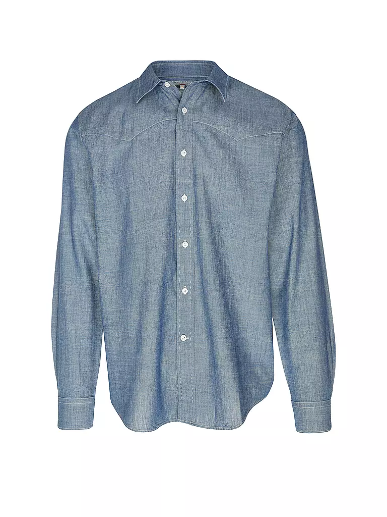 NUDIE JEANS | Hemd Regular Fit GEORGE CHAMBRAY | blau