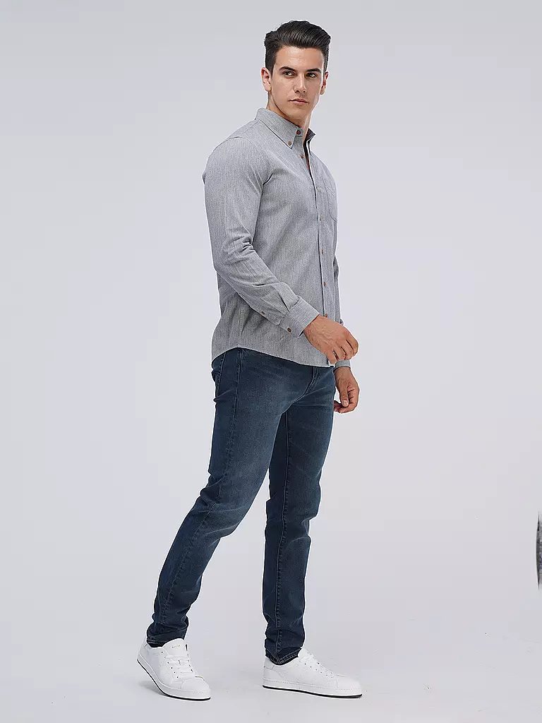 NUDIE JEANS | Hemd Slim Fit JOHN | grau