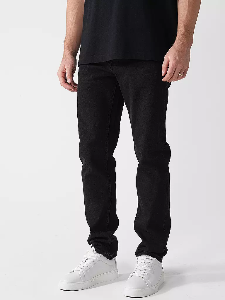 NUDIE JEANS | Jeans Regular Fit SOLID OLLIE BLACK STEEL | schwarz