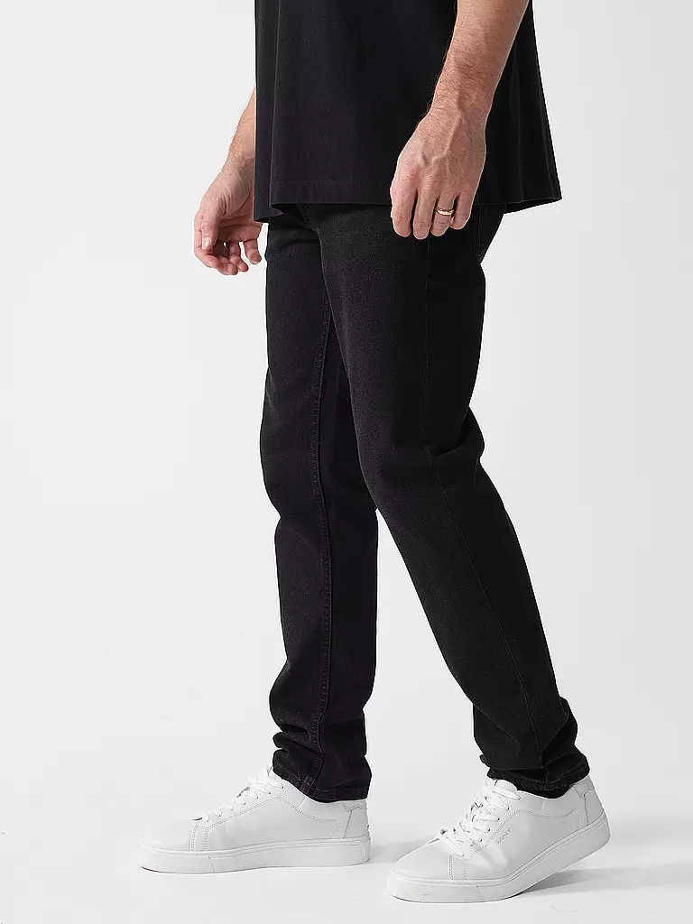 NUDIE JEANS | Jeans Regular Fit SOLID OLLIE BLACK STEEL | schwarz