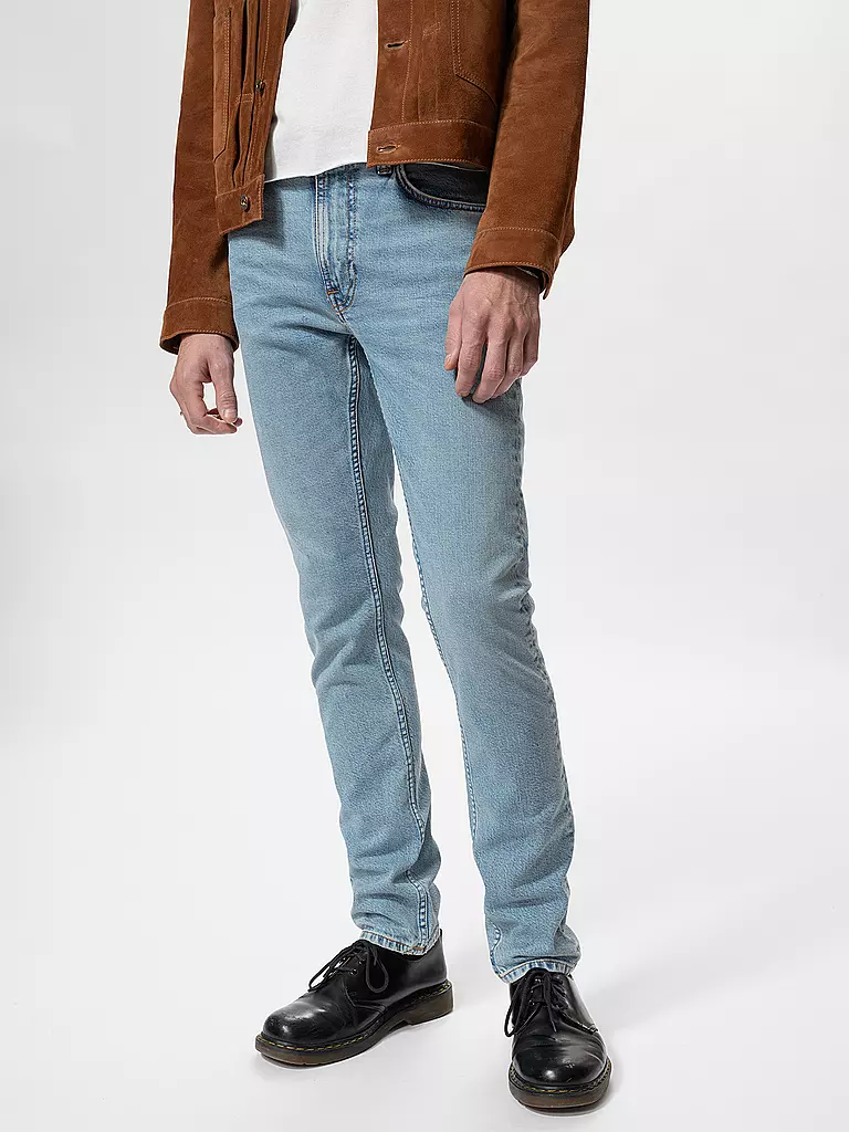 NUDIE JEANS | Jeans Slim Fit LEAN DEAN BLUE NOISE | hellblau