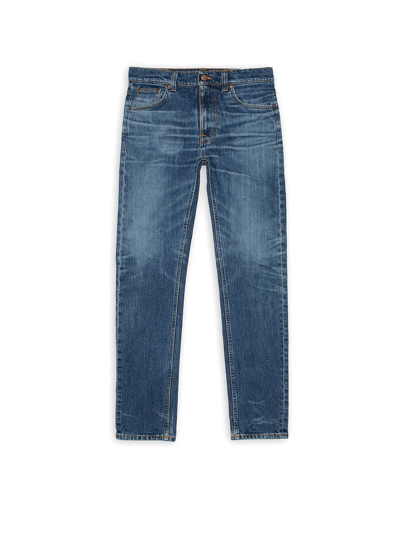 NUDIE JEANS | Jeans Straight Fit SOLID OLLIE | blau
