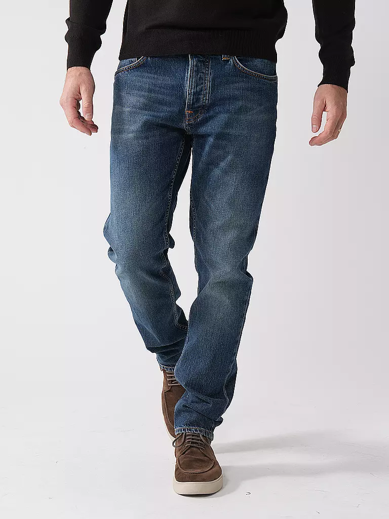 NUDIE JEANS | Jeans Straight Fit SOLID OLLIE | blau