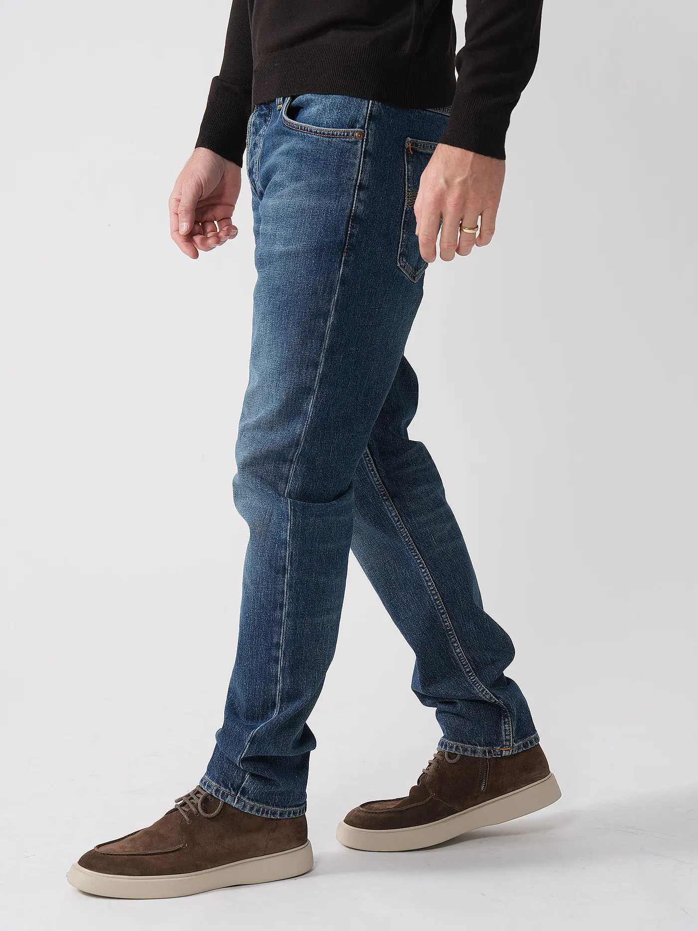 NUDIE JEANS | Jeans Straight Fit SOLID OLLIE | blau