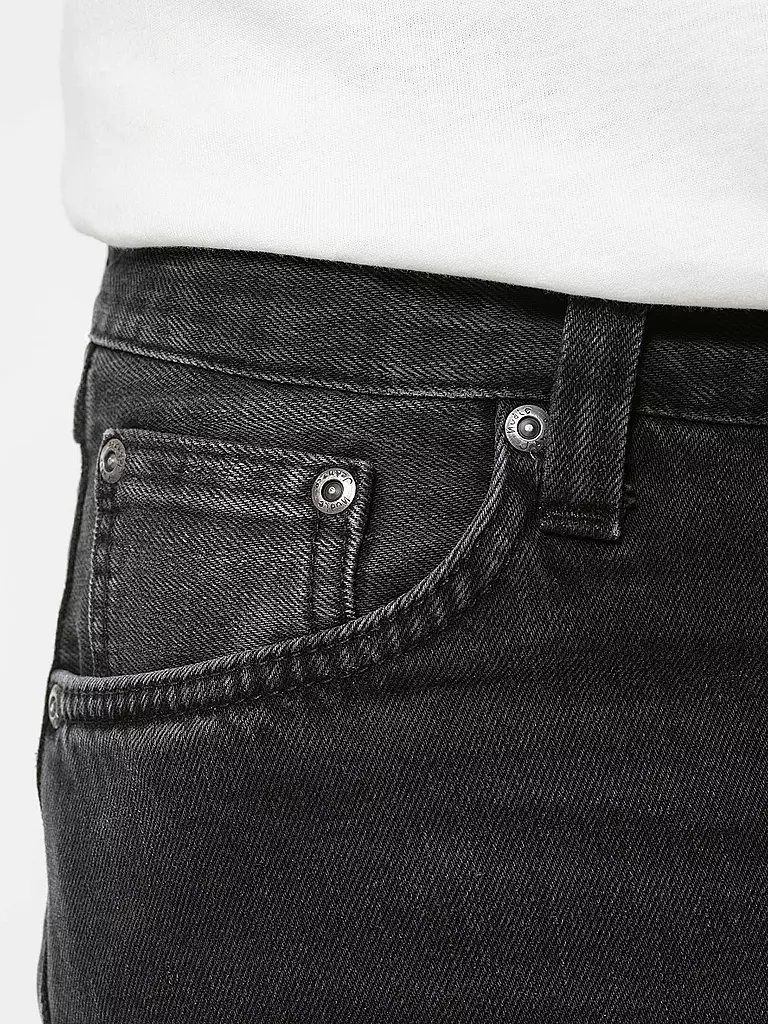 NUDIE JEANS | Jeans Tapered Fit Edddie | schwarz