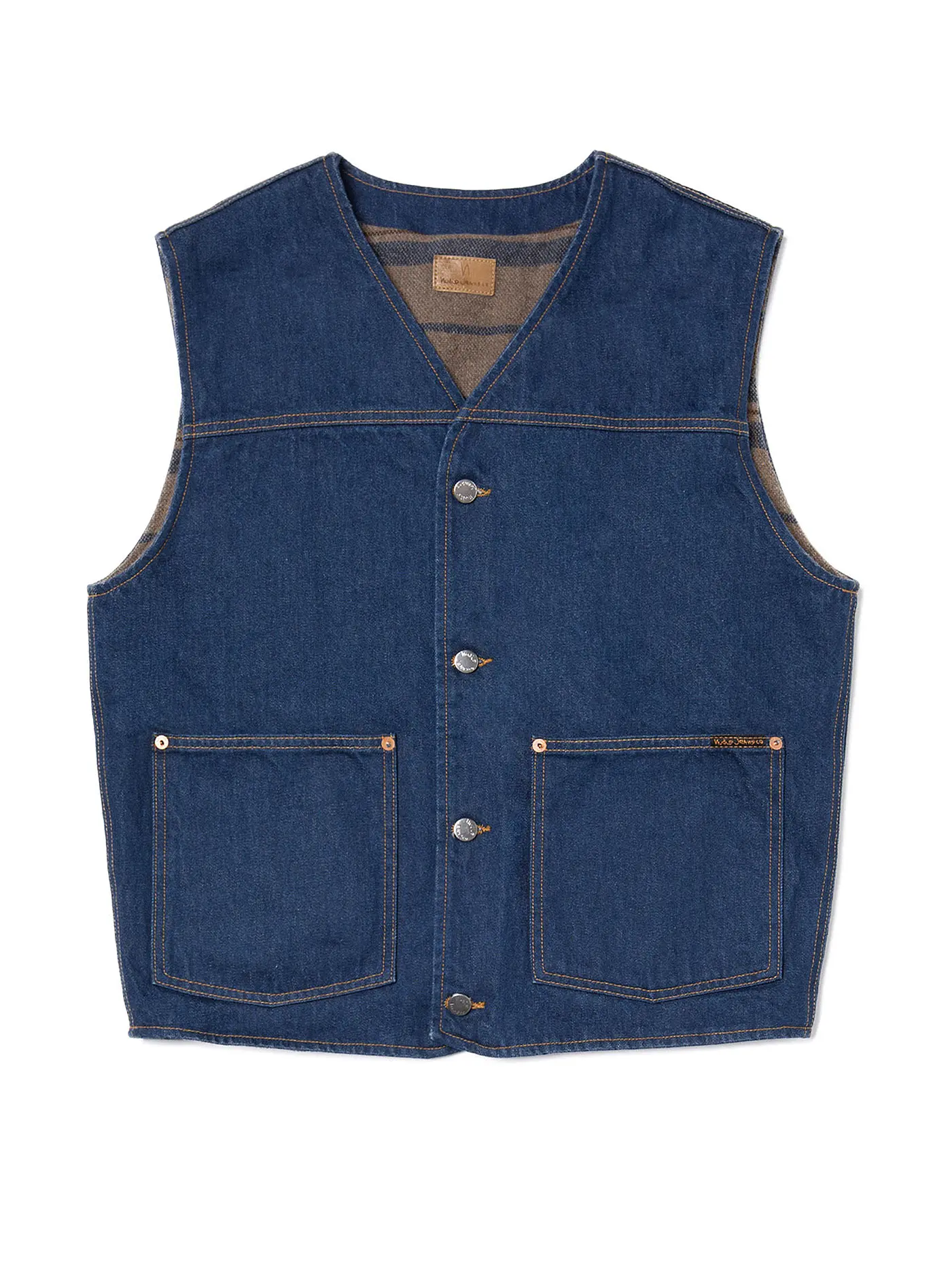 NUDIE JEANS | Jeansgilet HARRY RINSE | blau