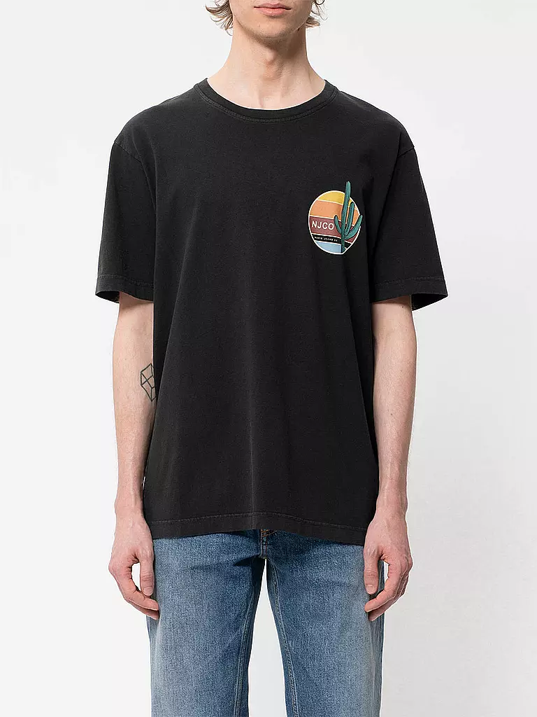 NUDIE JEANS | T Shirt Uno | schwarz