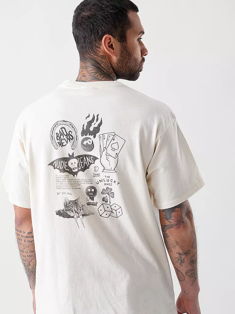 NUDIE JEANS | T-Shirt  | creme