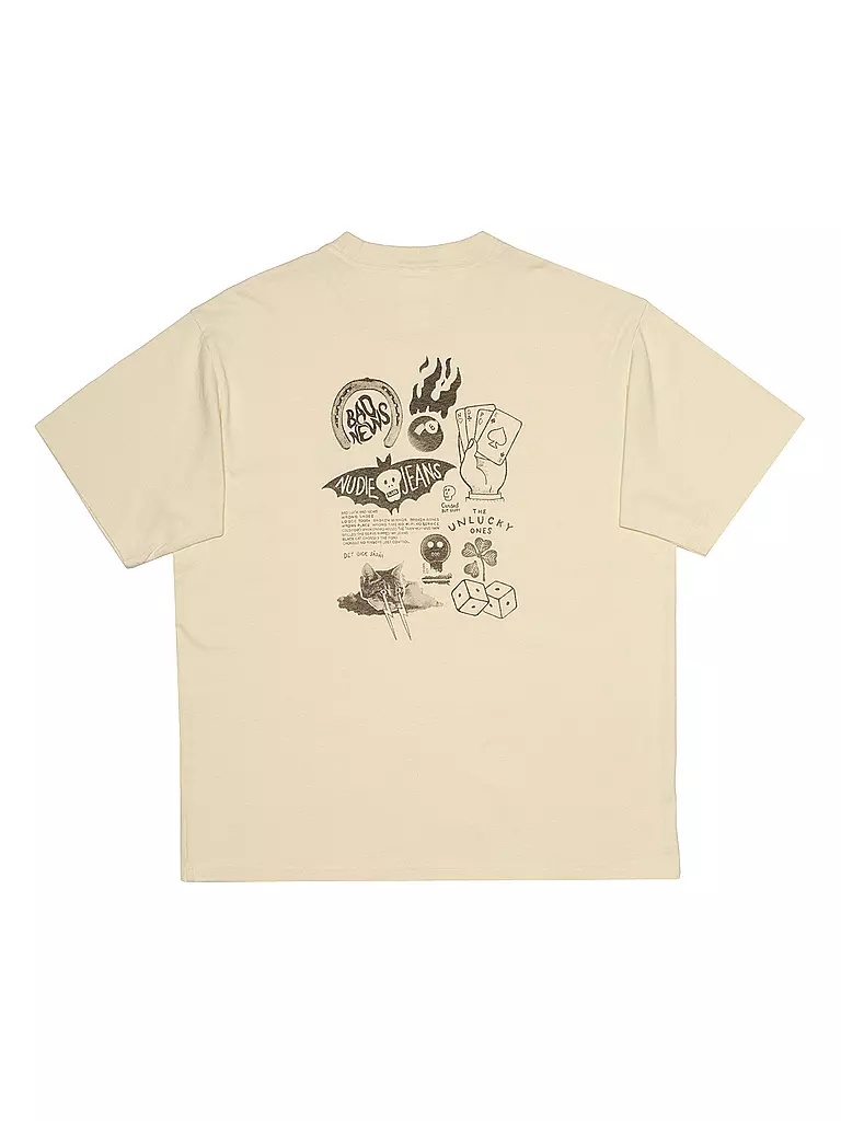 NUDIE JEANS | T-Shirt  | creme
