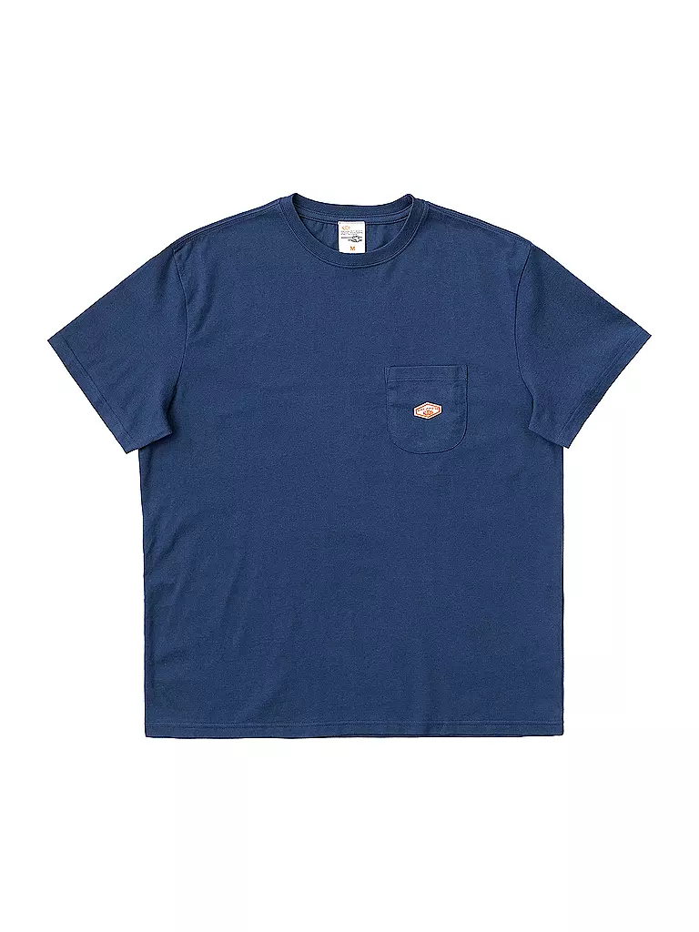 NUDIE JEANS | T-Shirt LEFFE  | blau