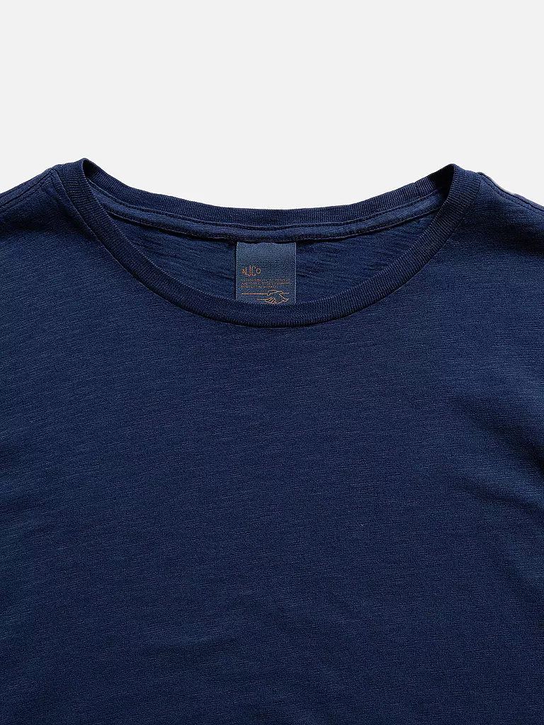 NUDIE JEANS | T-Shirt ROFFE | blau