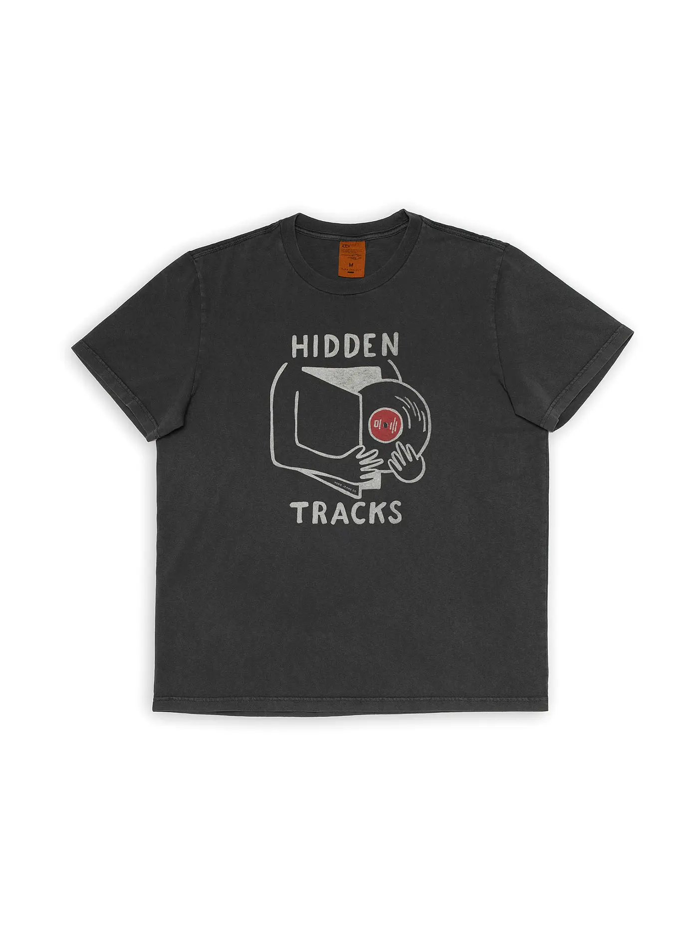 NUDIE JEANS | T-Shirt ROY HIDDEN TRACKS | grau