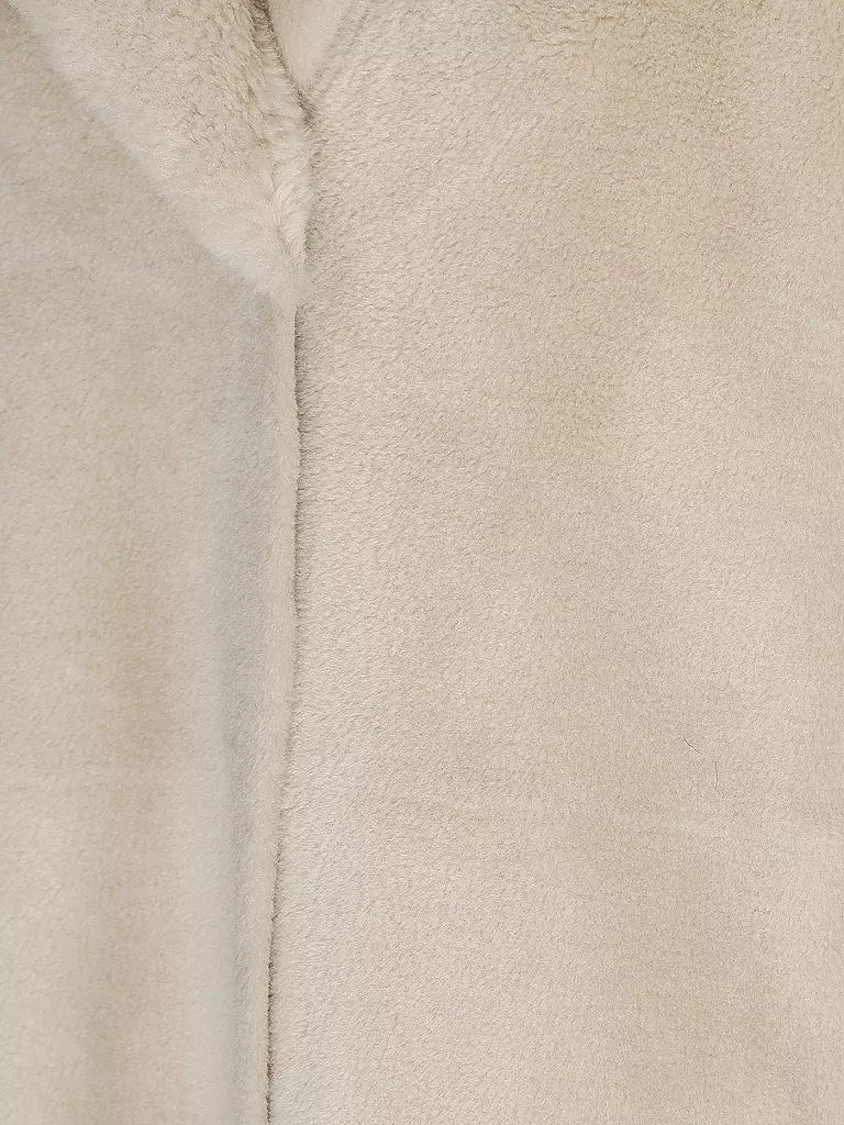 OAKWOOD | Mantel in Felloptik  | beige