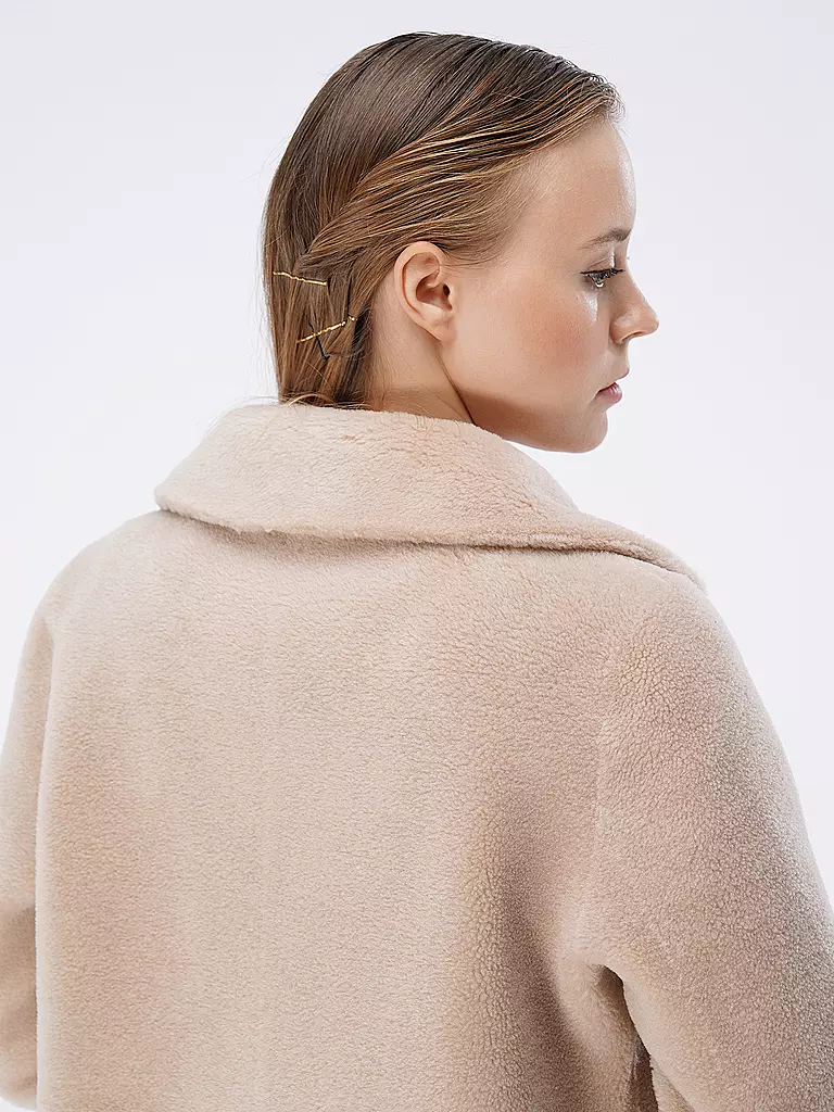OAKWOOD | Wendemantel in Felloptik LIILY  | beige