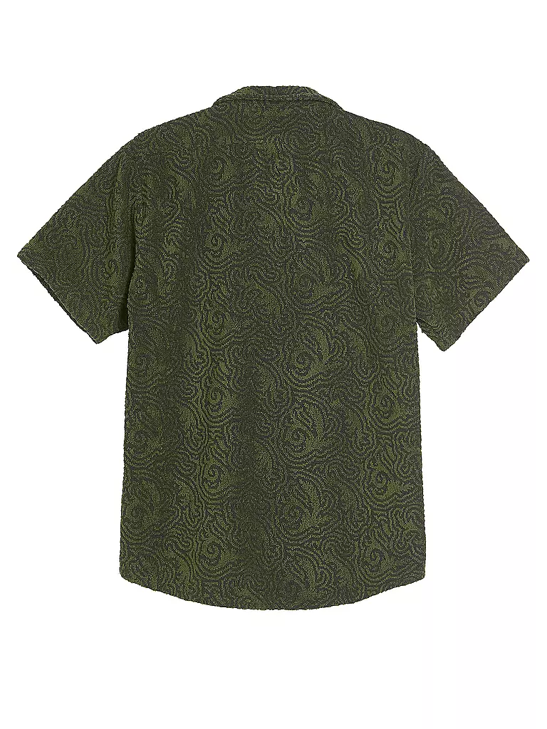 OAS | Frottee Poloshirt SQUIGGLE CUBA | grün