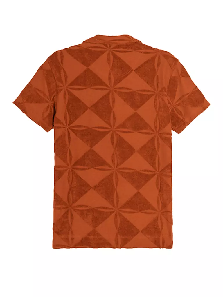 OAS | Frottee Poloshirt | orange