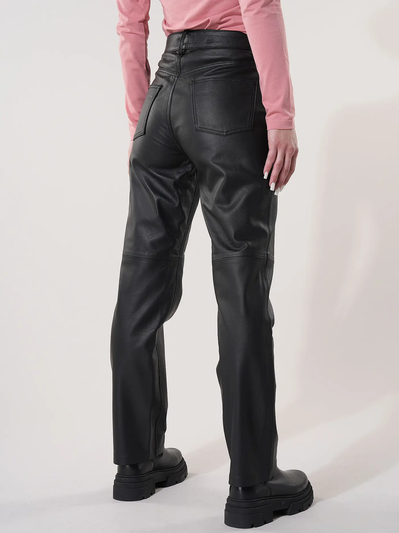 OFFICINE GENERALE | Lederhose NAOMI | schwarz
