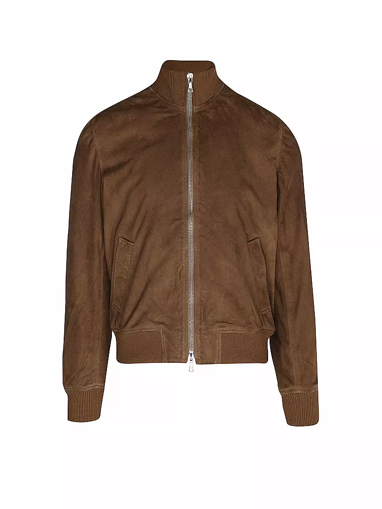 OFFICINE GENERALE | Lederjacke - Blouson  | braun