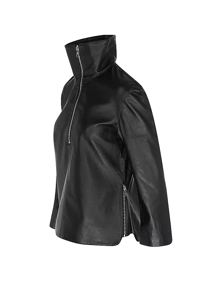 OFFICINE GENERALE | Lederjacke ALEXA  | schwarz