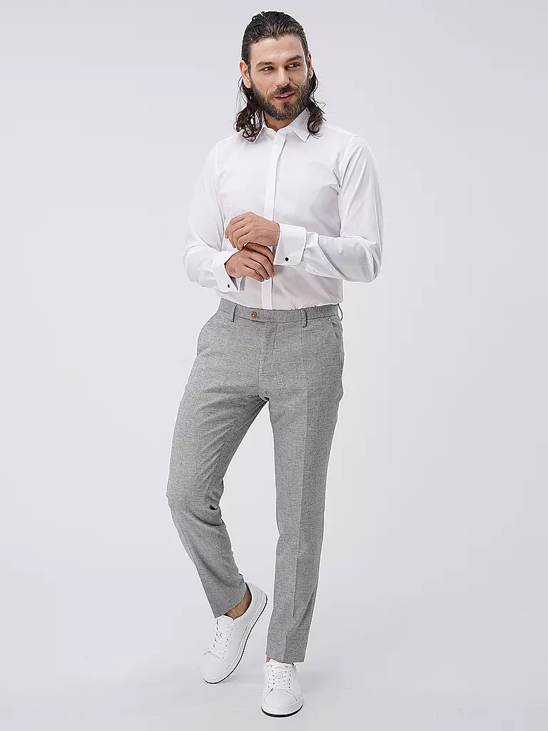 OLYMP LEVEL FIVE | Business Hemd Slim Fit | weiss