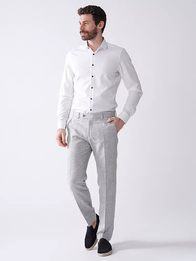 OLYMP LEVEL FIVE | Hemd Body Fit  | weiss
