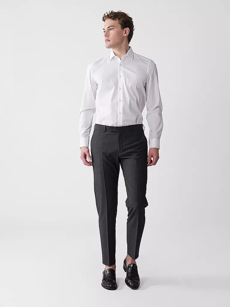 OLYMP LEVEL FIVE | Hemd Body Fit  | weiss