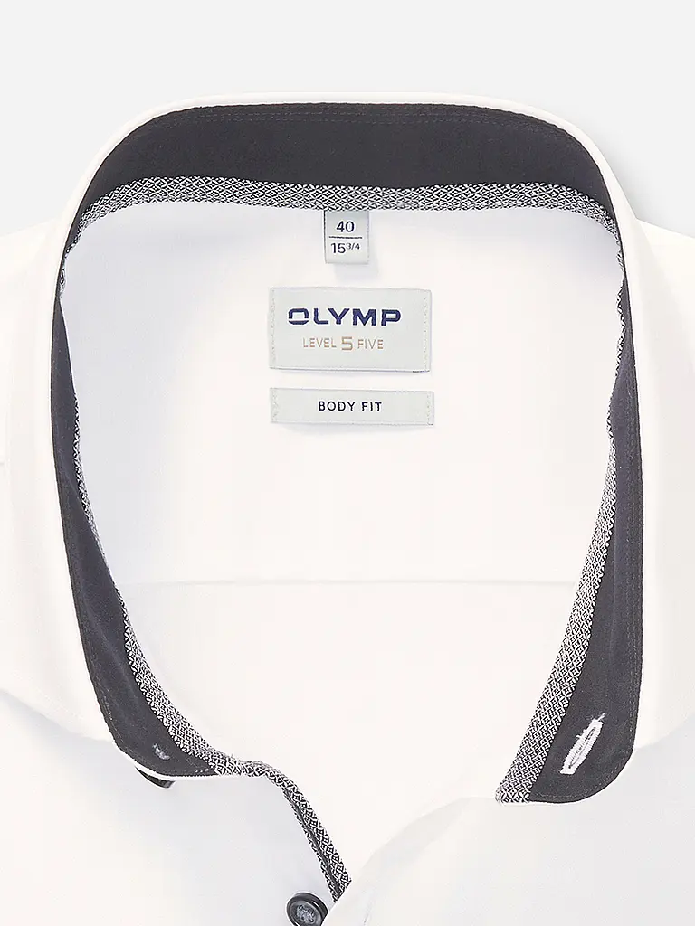 OLYMP LEVEL FIVE | Hemd Body Fit | weiss