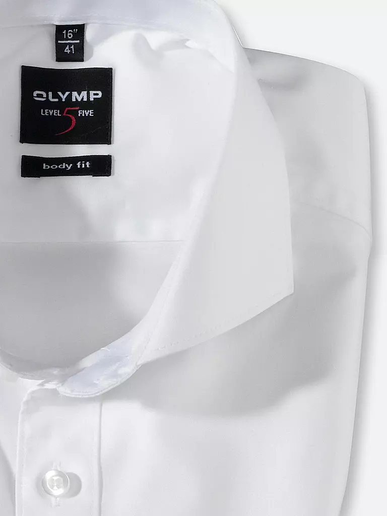 OLYMP LEVEL FIVE | Hemd Body Fit | weiss