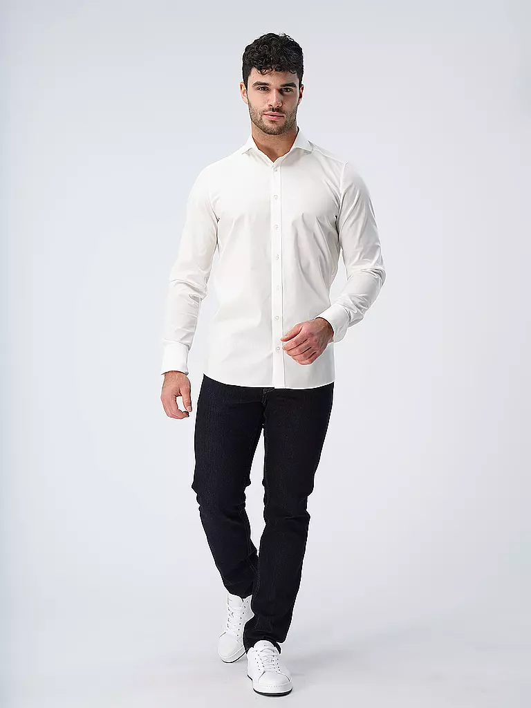 OLYMP LEVEL FIVE | Hemd Body Fit | weiss