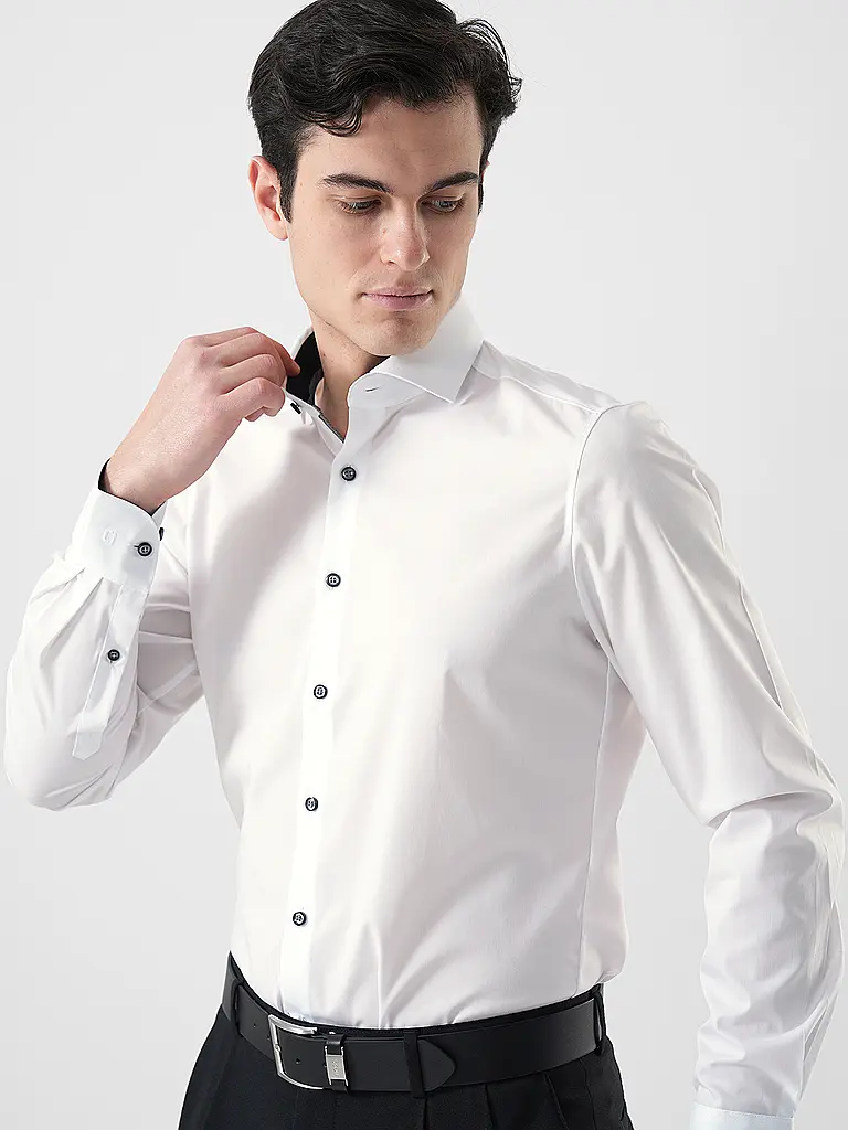 OLYMP LEVEL FIVE | Hemd Body Fit | Weiss