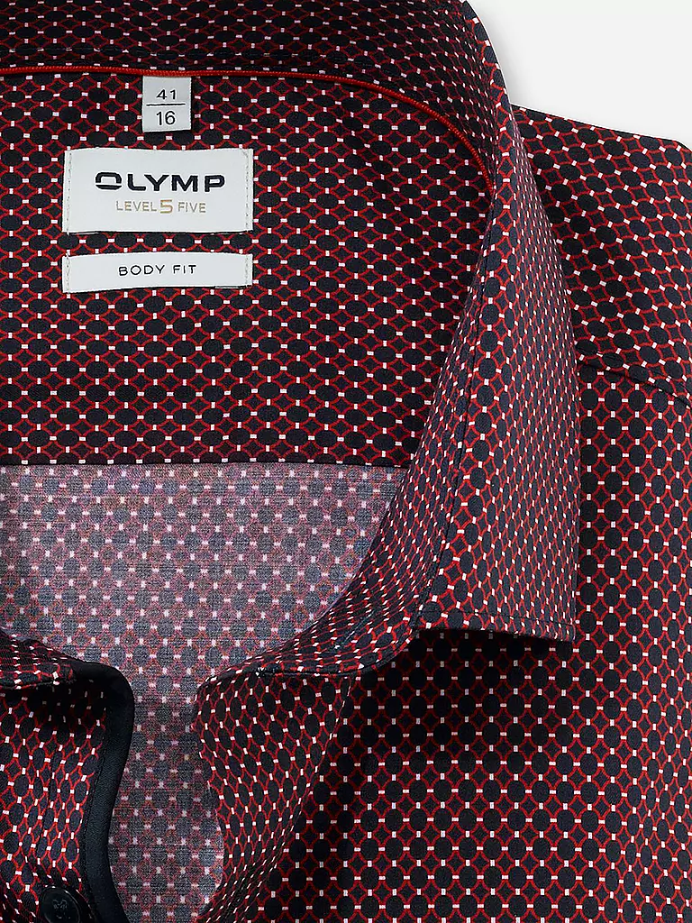 OLYMP LEVEL FIVE | Hemd Modern Fit | rot