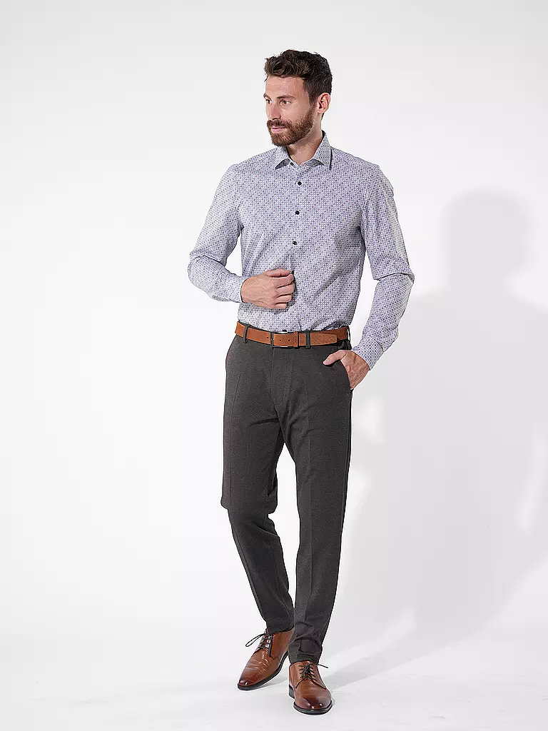 OLYMP LEVEL FIVE | Hemd Slim Fit  | braun
