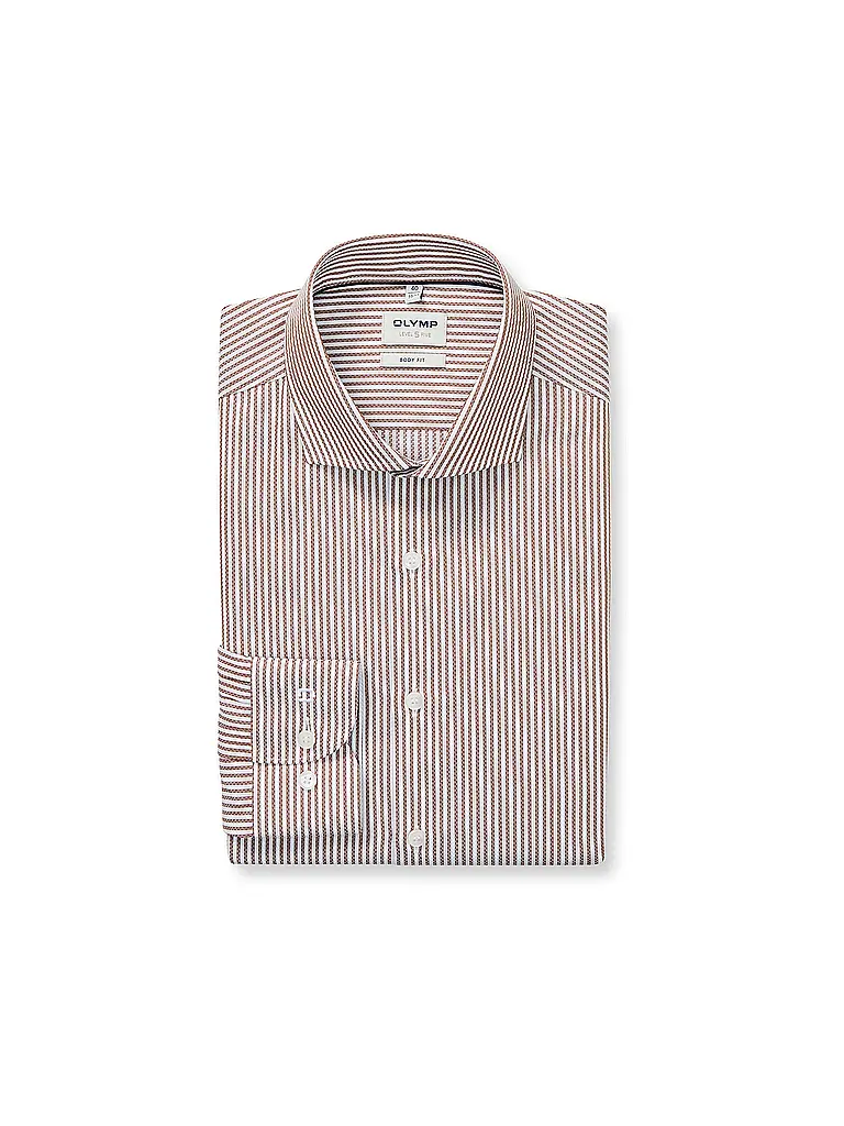 OLYMP LEVEL FIVE | Hemd Slim Fit  | Hellbraun