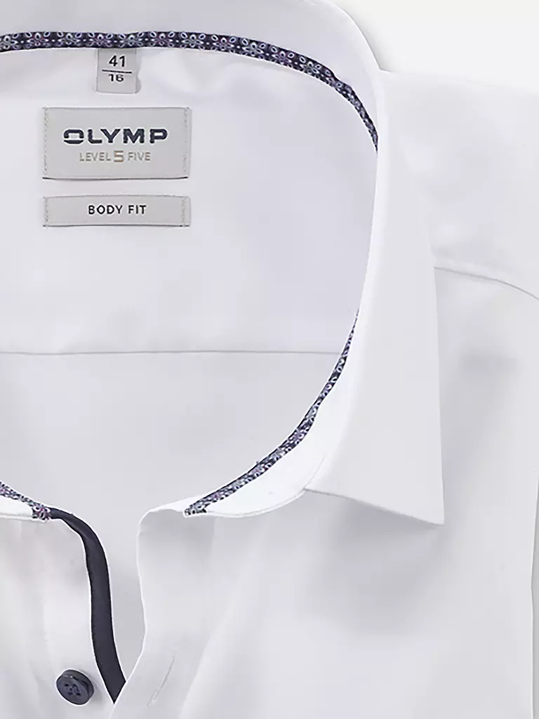 OLYMP LEVEL FIVE | Hemd Slim Fit | weiss