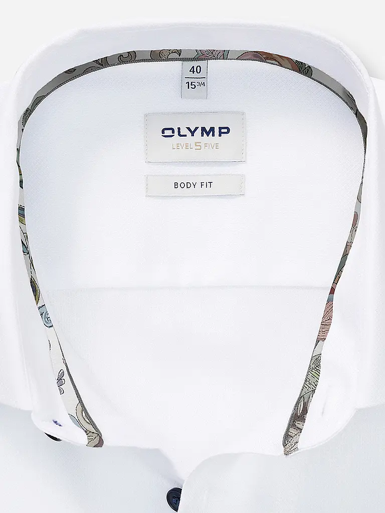 OLYMP LEVEL FIVE | Hemd Slim Fit | Weiss