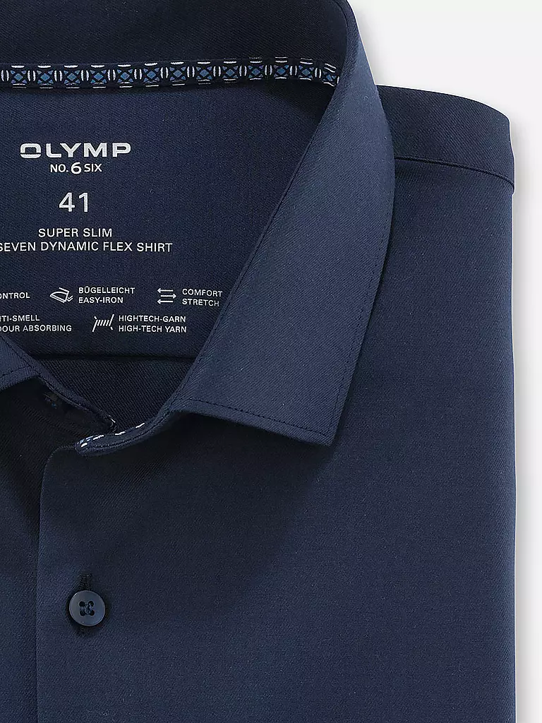 OLYMP NO.6 | Business Hemd Super Slim | dunkelblau