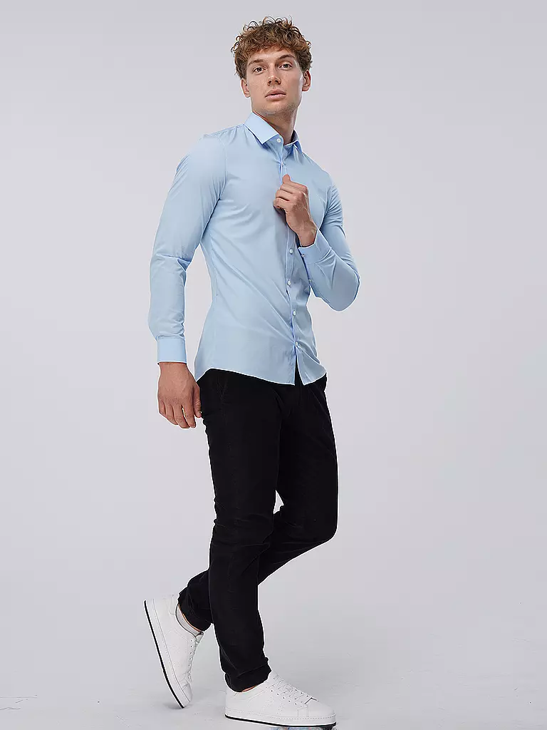 OLYMP NO.6 | Business Hemd Super Slim | schwarz