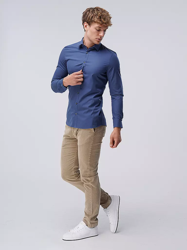 OLYMP NO.6 | Business Hemd Super Slim | blau