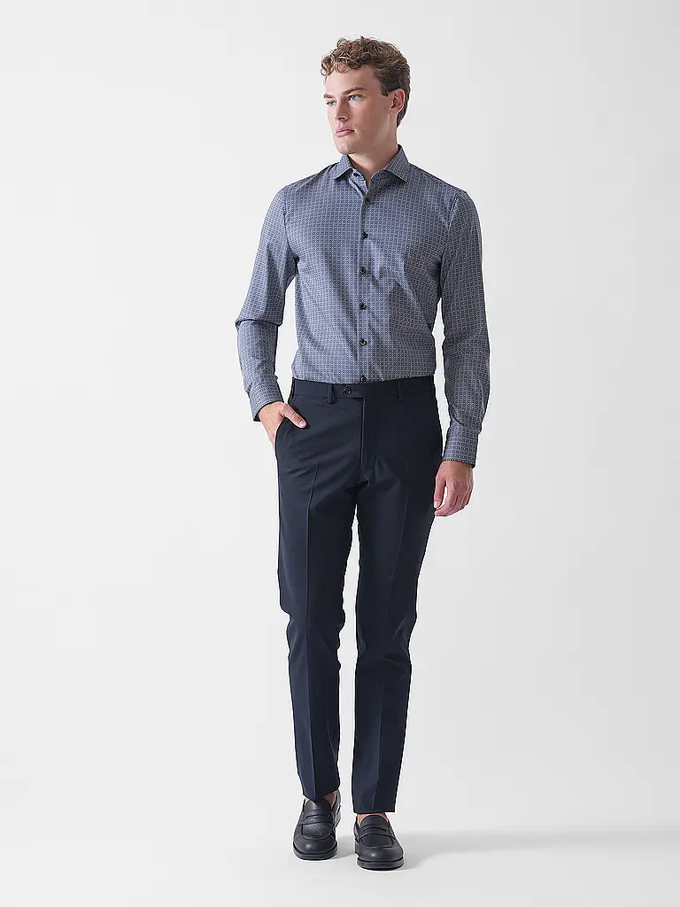 OLYMP NO.6 | Hemd Slim Fit  | dunkelblau