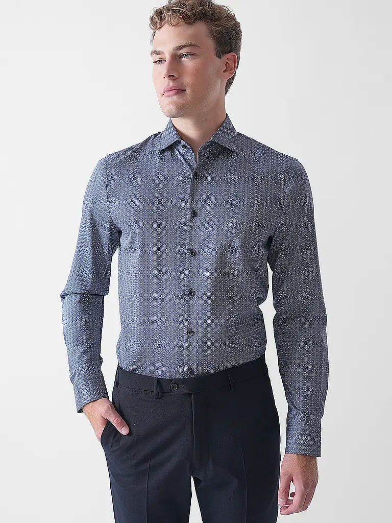 OLYMP NO.6 | Hemd Slim Fit  | dunkelblau