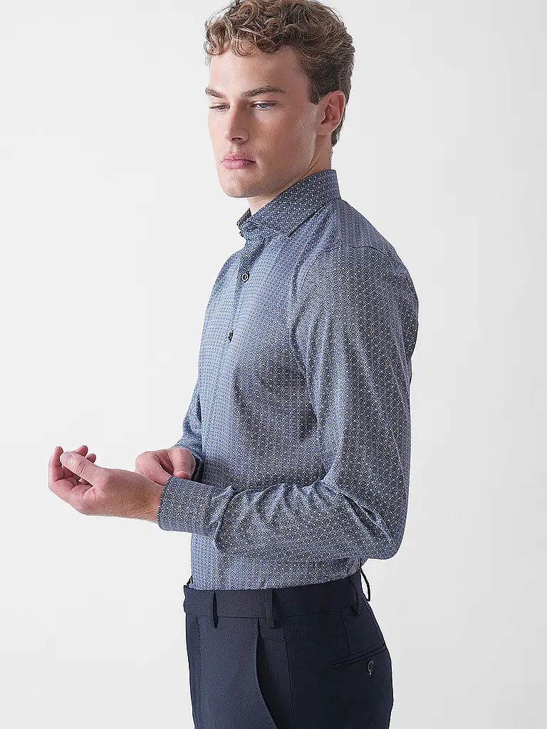 OLYMP NO.6 | Hemd Slim Fit  | dunkelblau