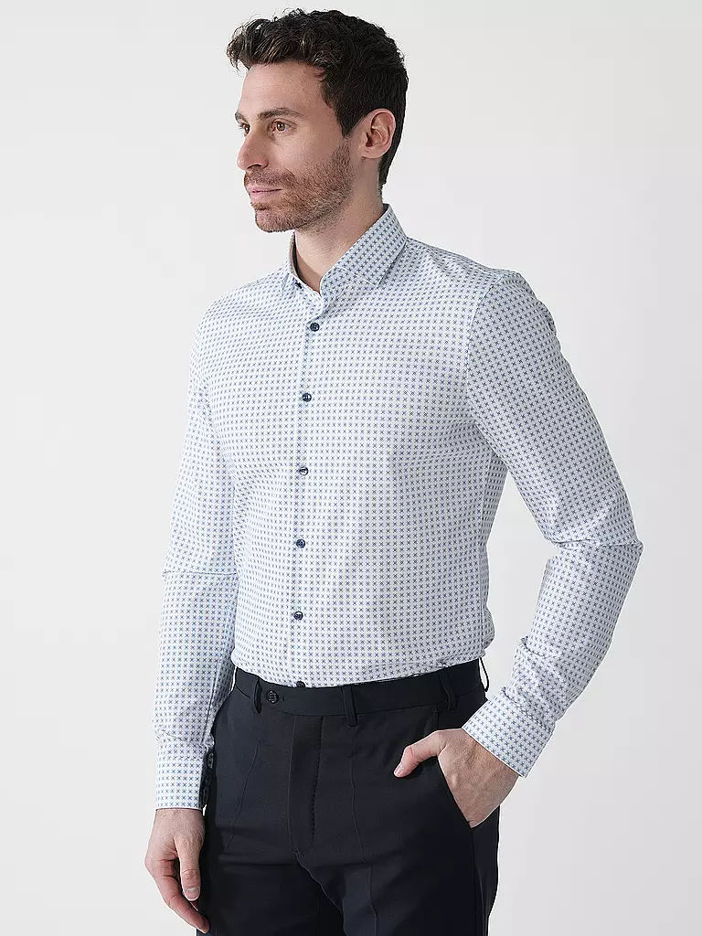 OLYMP NO.6 | Hemd Slim Fit | dunkelblau