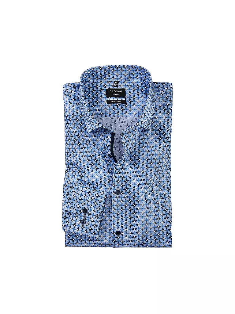 OLYMP NO.6 | Hemd Super Slim Fit  | blau