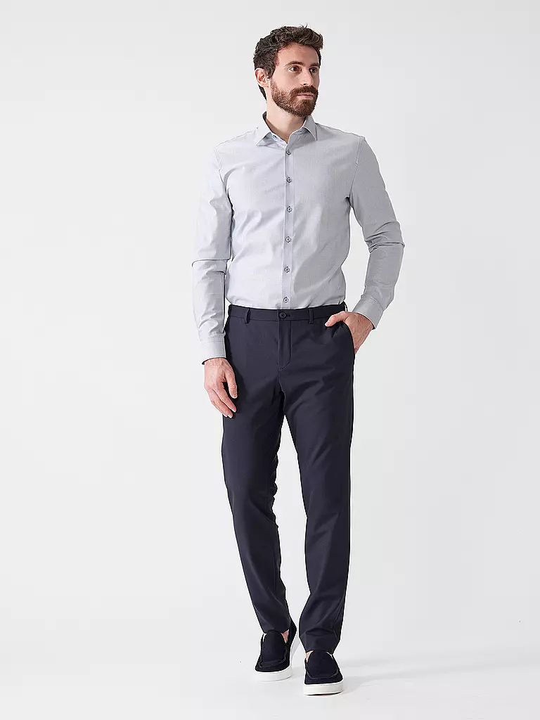 OLYMP NO.6 | Hemd Super Slim Fit  | dunkelblau
