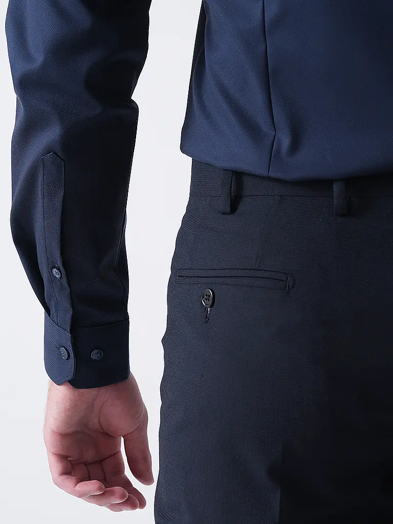 OLYMP NO.6 | Hemd Super Slim Fit  | dunkelblau