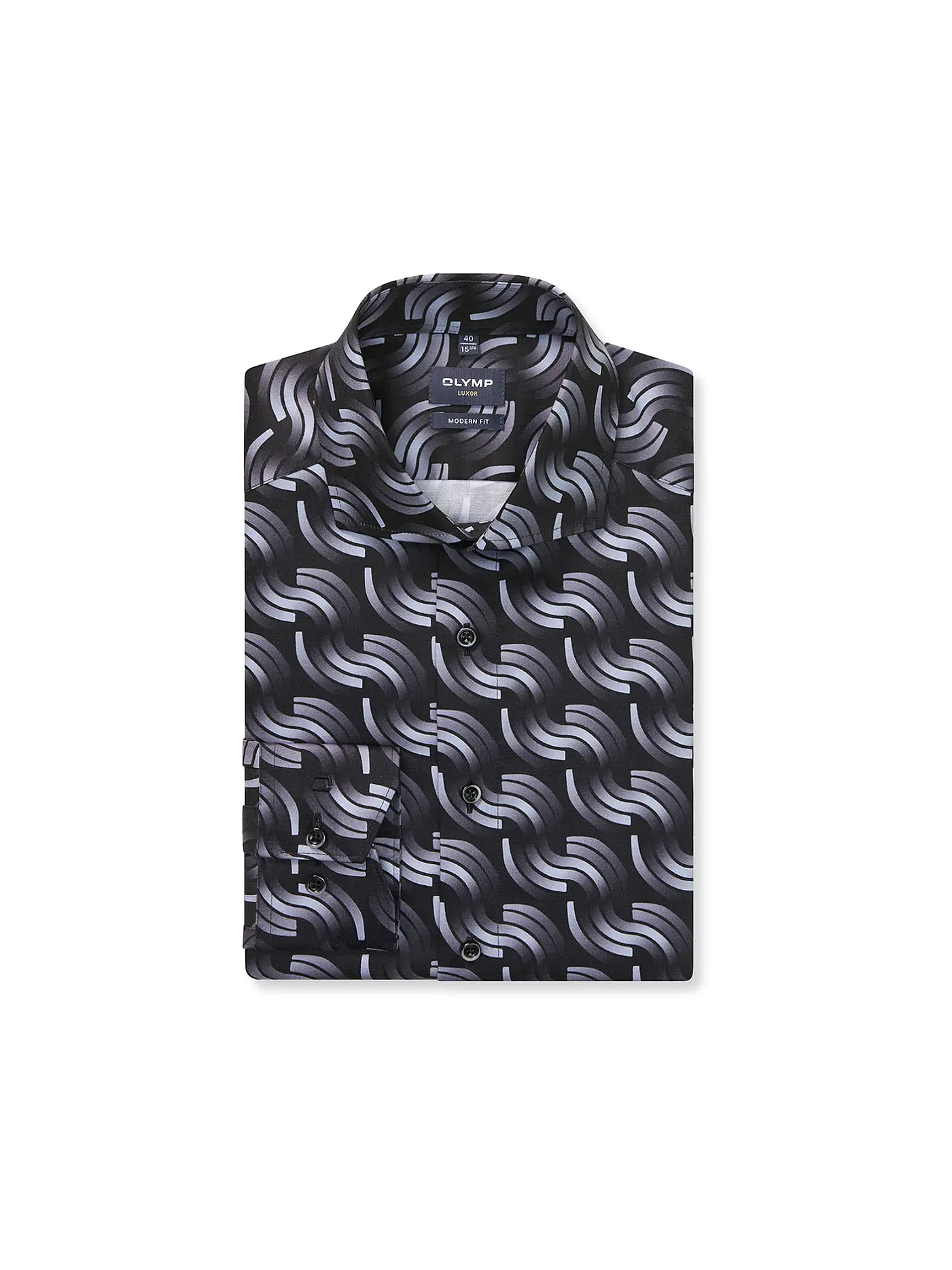 OLYMP | Hemd Modern Fit  | schwarz
