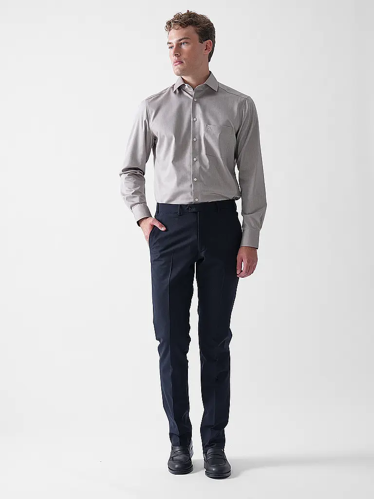 OLYMP | Hemd Modern Fit  | hellbraun