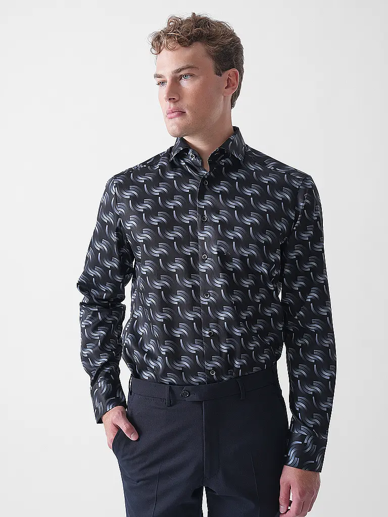 OLYMP | Hemd Modern Fit  | schwarz